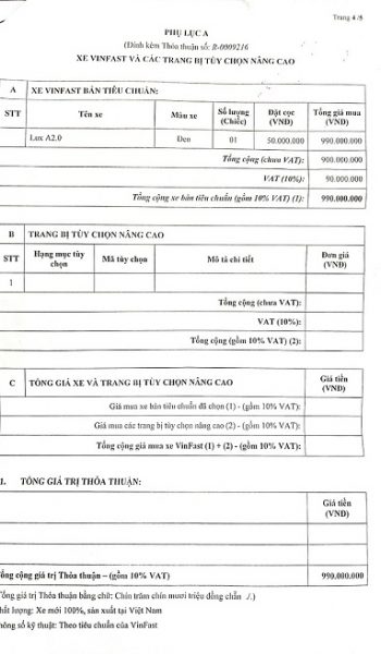 Hop dong Vinfast Luong Duc Hoa 1 350x600 - Bảng giá, Thông số kỹ thuật xe VinFast LUX SA 2.0