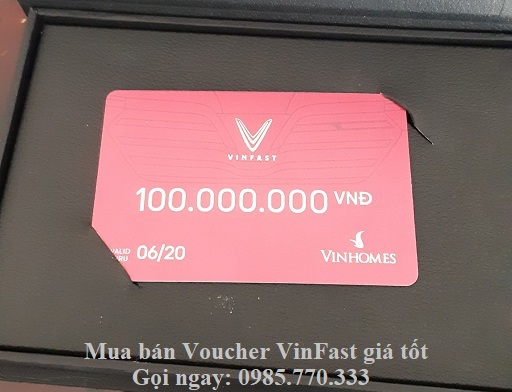 Voucher mua xe vinfast khong dinh danh menh gia 100 trieu 1 - Mua bán Voucher VinFast Fadil 70 triệu, Lux A 150 triệu, Lux SA 200, VF e34... triệu giá tốt