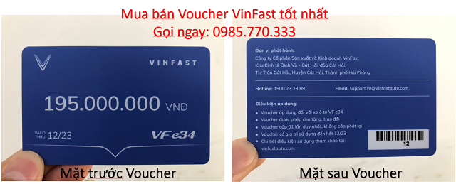 Hinh anh Vouhcer VF e34 menh gia 195 trieu a - Mua bán Voucher ô tô điện VinFast VF e34 VF8 VF9 giá tốt