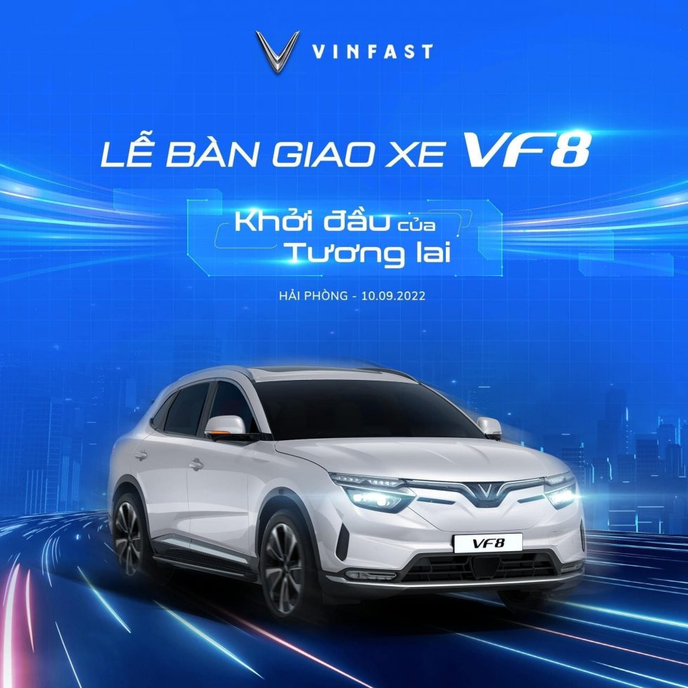le ban giao o to dien vinfast vf8 dau tien tai Viet Nam 980x980 - Trực tiếp sự kiện bàn giao lô xe điện VinFast VF 8 đầu tiên tại Việt Nam