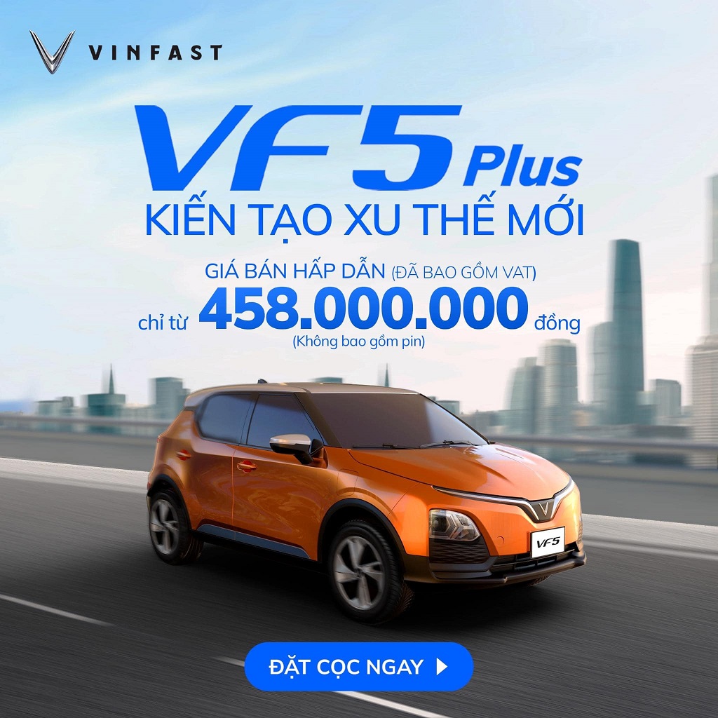 Dat coc o to dien vinfast vf5 thang 1 2023 - Chi phí lăn bánh ô tô điện VinFast VF 8