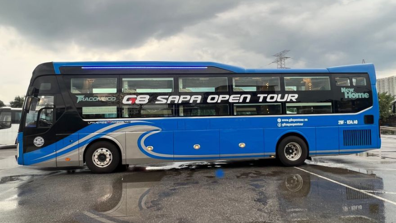xe ha noi sapa Limousine G8 Open Tour - Top 6 xe giường nằm, xe khách VIP Hà Nội Sapa uy tín đưa đón tại nhà
