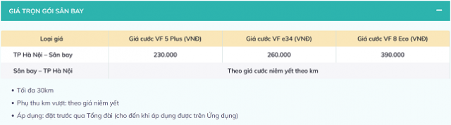 Gia cuoc tron goi san bay taxi xanh sm 640x178 - GSM tuyển dụng tài xế Taxi Xanh SM VinFast tại TP HCM & Hà Nội