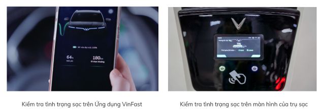 kiem tra tinh trang sac vinfast 1 640x218 - Hướng dẫn sạc pin ô tô điện VinFast VF e34, VF5, VF6, VF7, VF8, VF9 tại trạm sạc