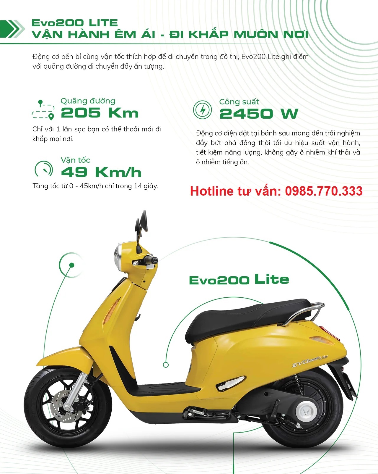 Gia ban thong so xe may dien VinFast Evo200 Lite 3a - Giá bán thông số xe máy điện VinFast Evo200 Lite