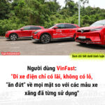 Người dùng VinFast: ‘Đi xe điện chỉ có lãi, không có lỗ’